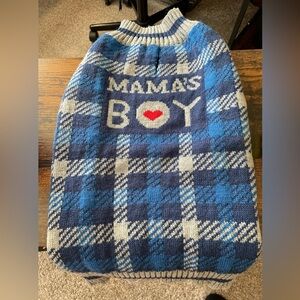Mama’s Boy pet sweater.